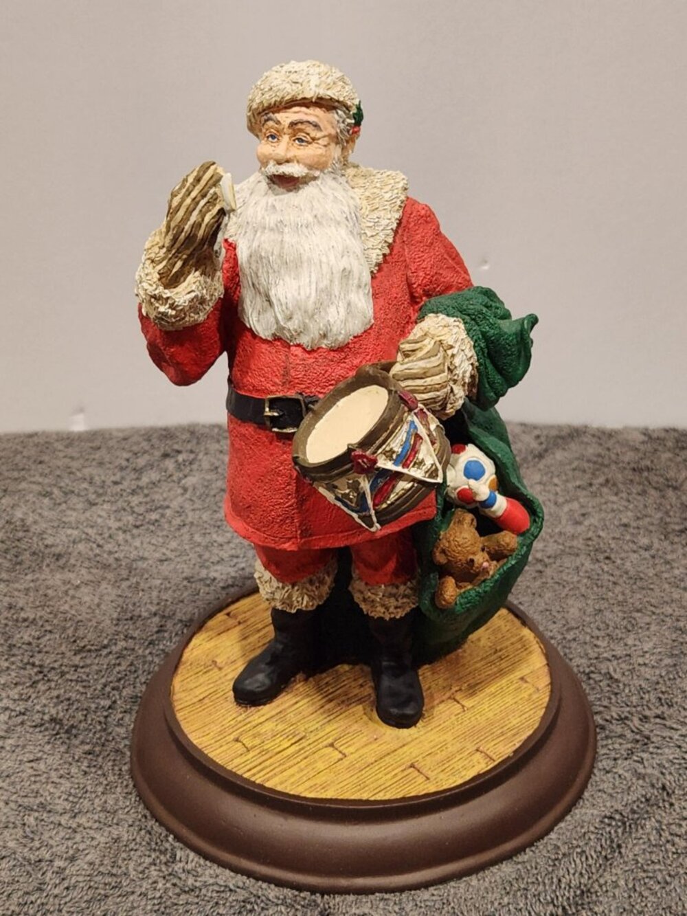 Norman Rockwell Danbury Mint A Drum for Tommy Santa Figurine 1992